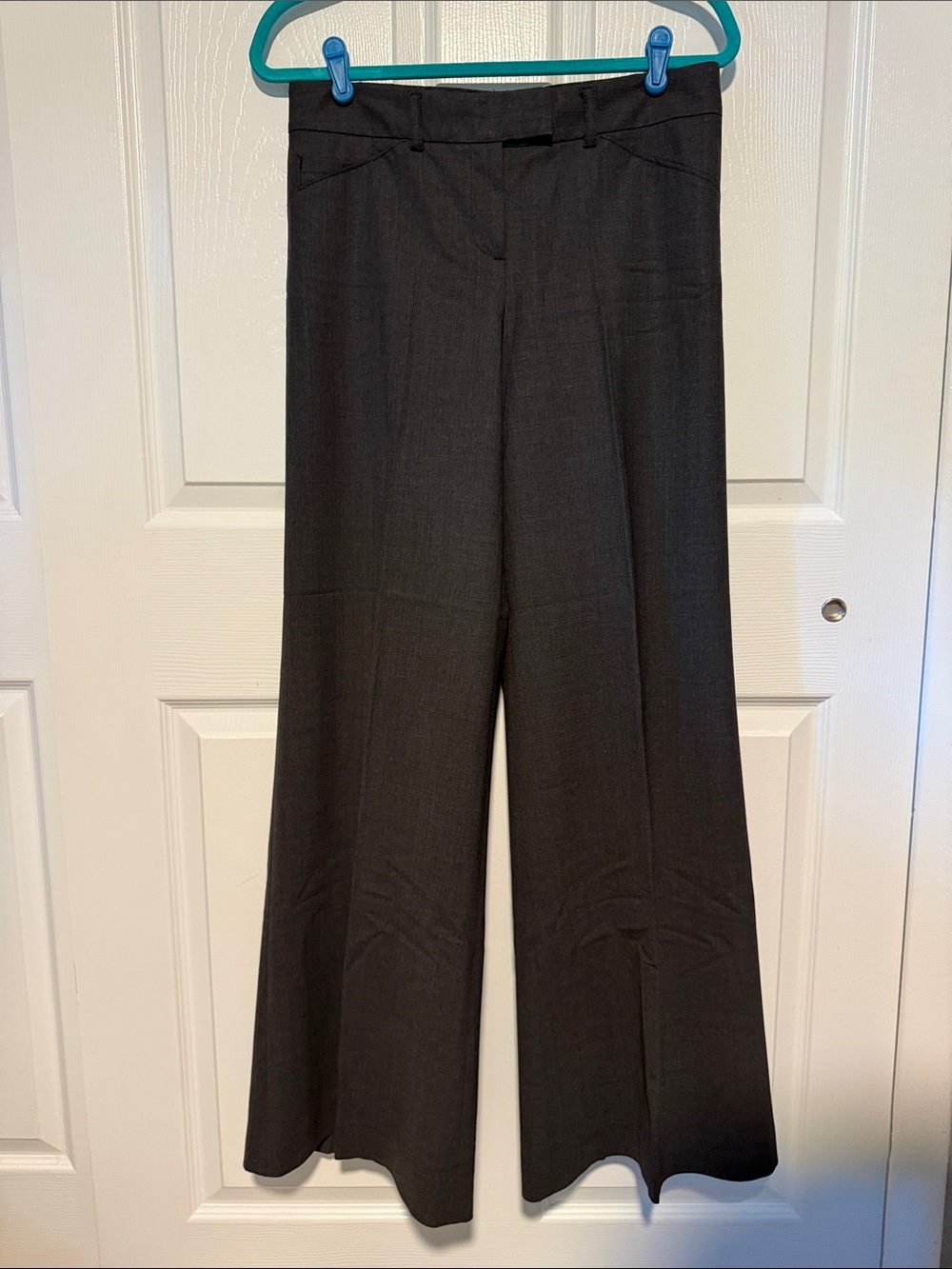 Theory Wide-Leg Dress Pants Charcoal Grey size 8